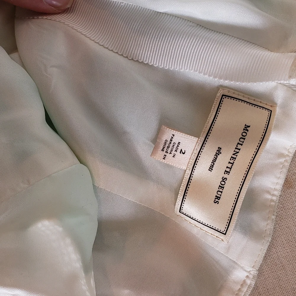 Sailor Style Mint and White Lace Striped Dress - Picture 3 of 3